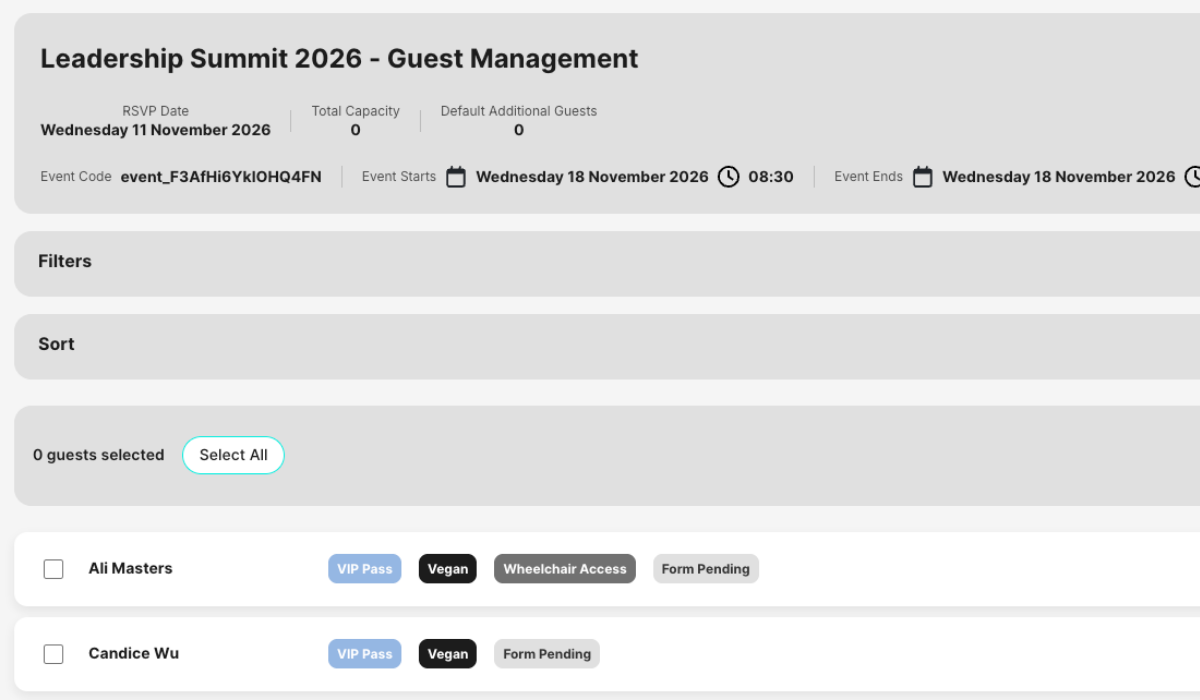 Circolo guest management workspace