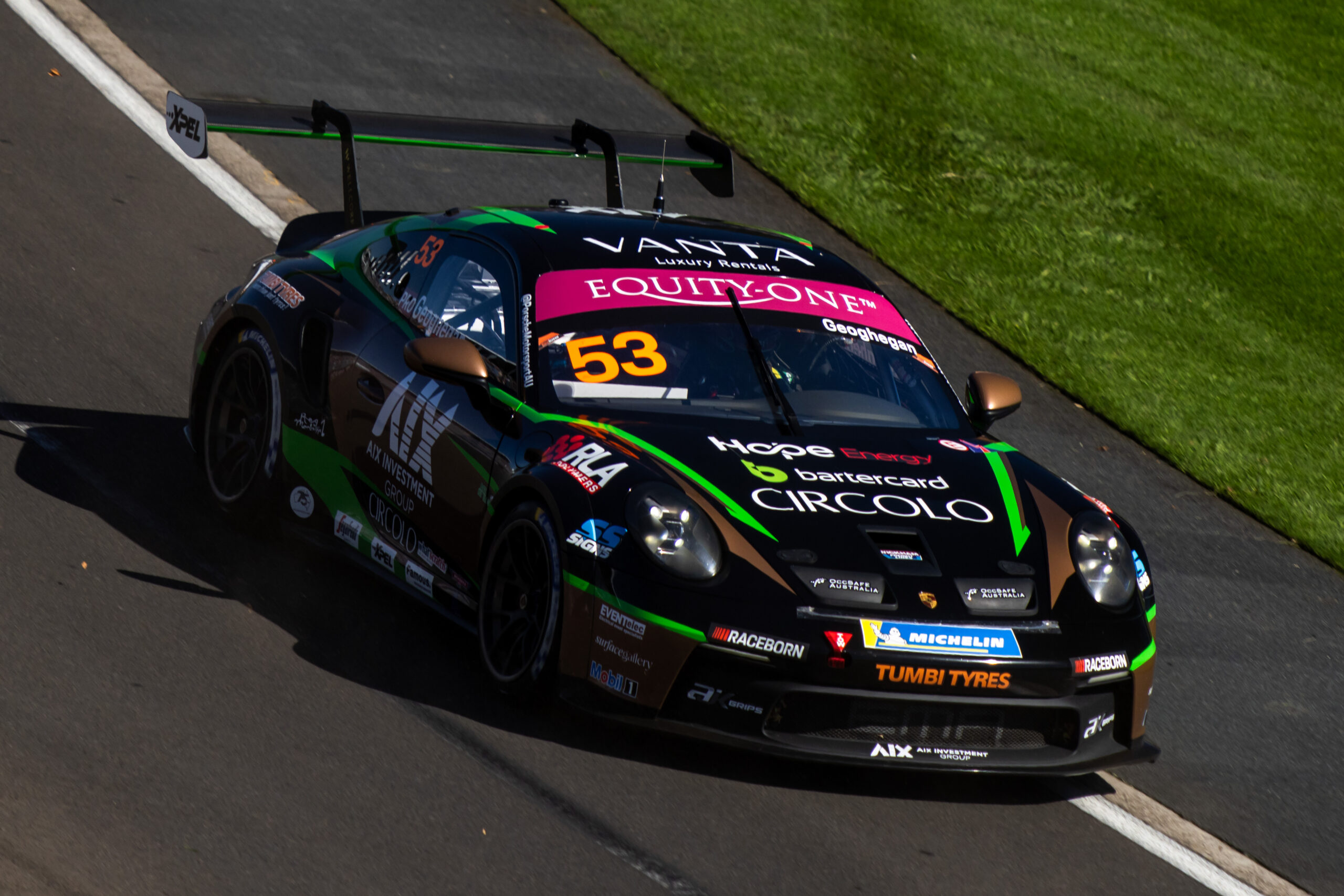 Circolo-sponsored race car at the Melbourne SuperSprint