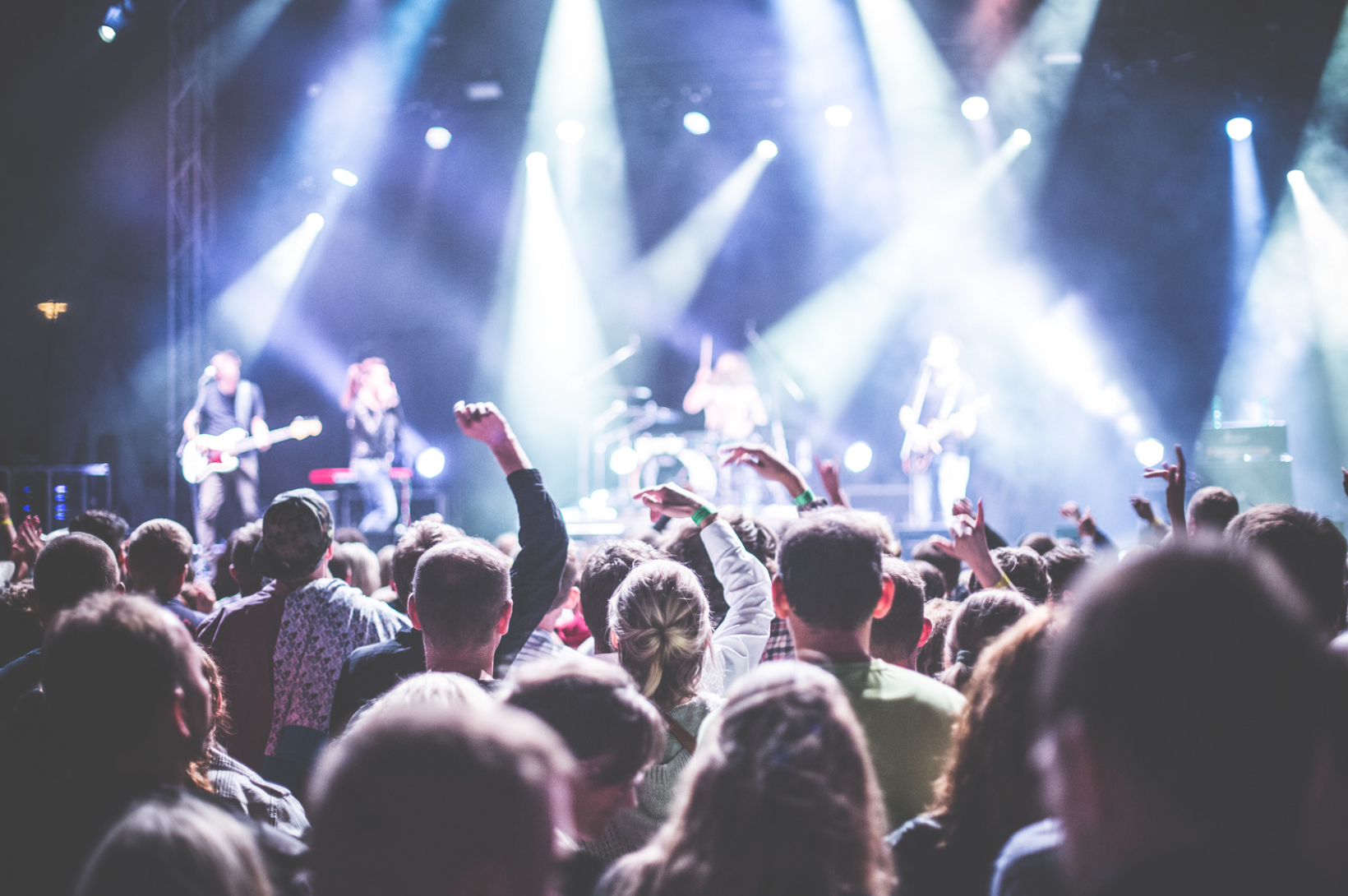 Audience enjoying a live entertainment event